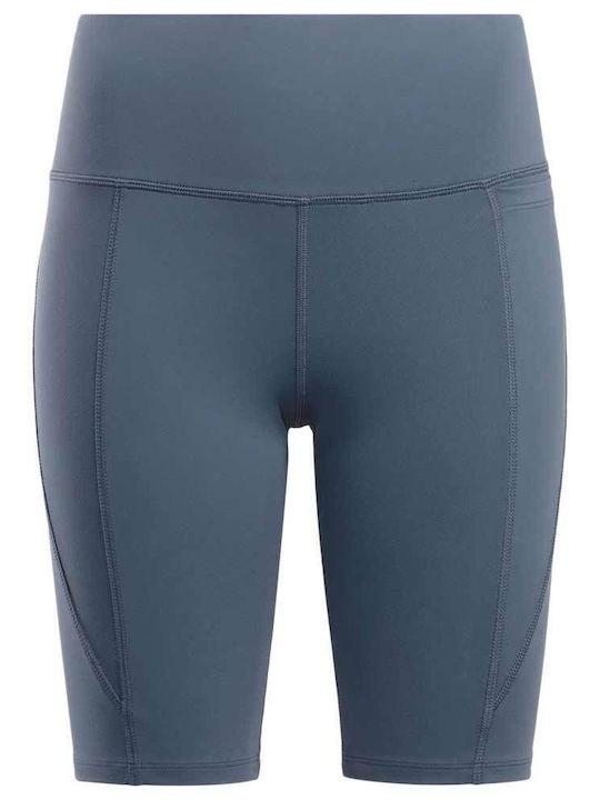 Schulung Frauen Fahrrad Leggings Hochgeschnitten Blau