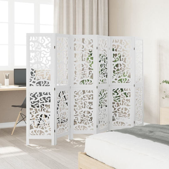 vidaXL Decorativ Paravan Lemn cu 6 Panouri 210x160cm