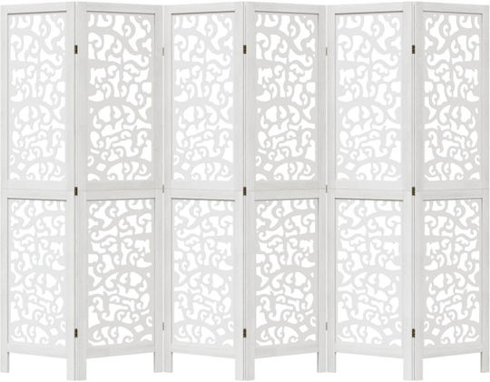 vidaXL Decorativ Paravan Lemn cu 6 Panouri 210x160cm