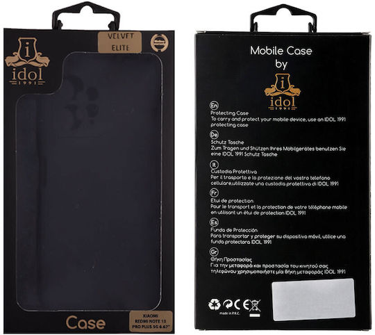 Idol 1991 Back Cover Σιλικόνης Αδιάβροχο Μαύρο (Redmi Note 13 Pro+)