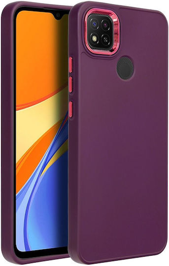 Forcell Frame Back Cover Silicone / Plastic Purple (Redmi 9C)