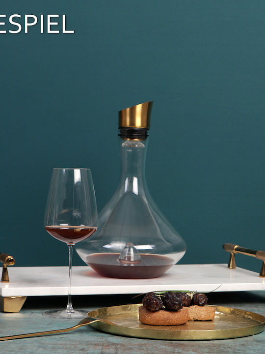 Espiel Glass Decanter with Stopper Gold 2300ml