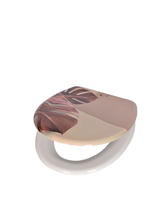 Homefit Plastic Soft Close Toilet Seat Multicolour