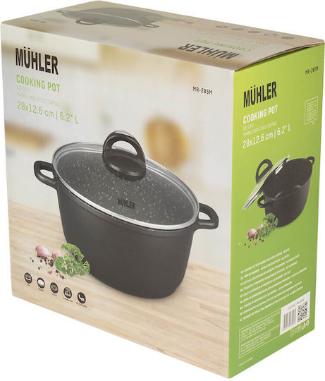 Muhler Βαθιά Κατσαρόλα από Αλουμίνιο 6.2lt / 28cm