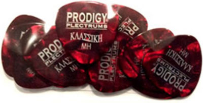 Prodigy Pane Bouzoukiului Plectrum Greutate mare de perle roșii Set 12buc