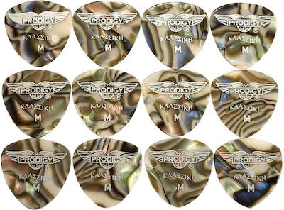 Prodigy Bouzouki Picks Kλασική Abalone Medium Set 12pcs