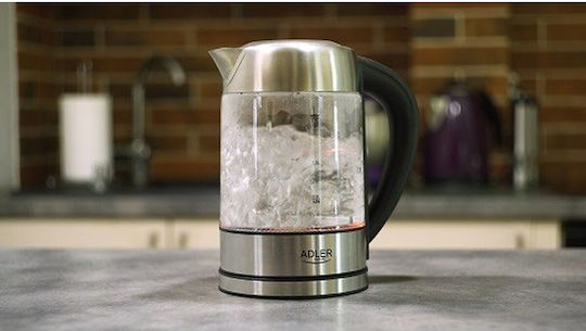 Adler Βραστήρας 1.7lt 2200W Ασημί
