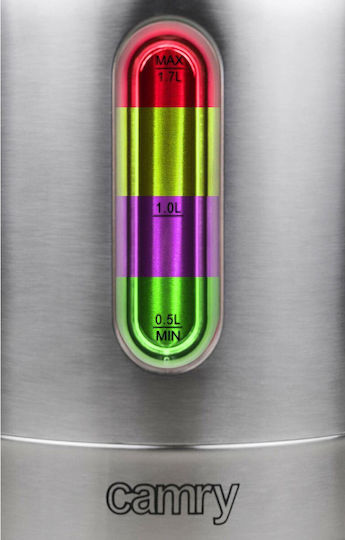 Adler CR 1253 Βραστήρας 1.7lt 2200W Ασημί