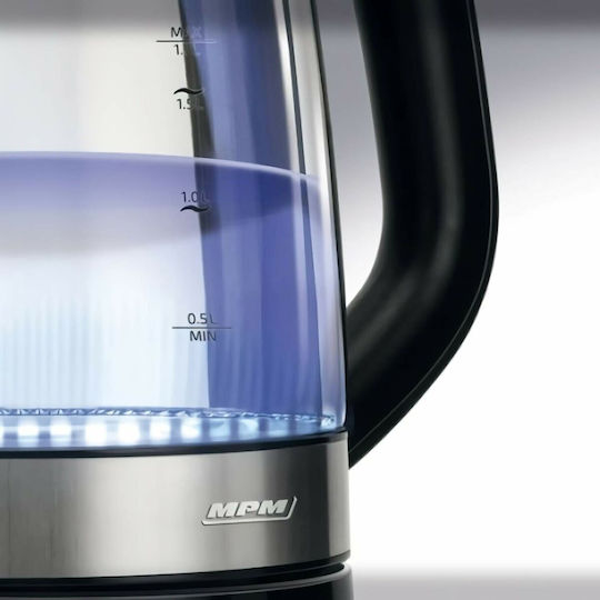 MPM Βραστήρας 1.7lt 2200W Ασημί