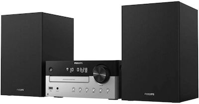 Philips Ηχοσύστημα 2.0 Mini HiFi 60W με CD / Digital Media Player και Bluetooth Μαύρο