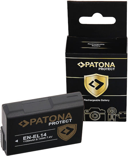 Patona Батерия за фотоапарат EN-EL14 0876 Литиево-йонни (Li-Ion) 1100mAh Съвместима с Nikon