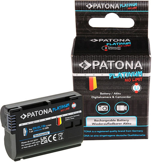 Patona Camera Battery D7000 D7100 D600 D610 D800 D800e D810 D850 Z7 V1 0409 Lithium Ion (Li-Ion)
