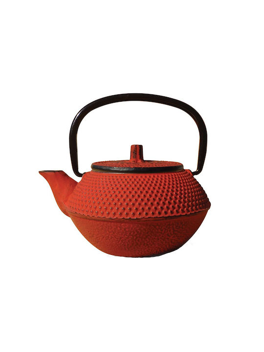 Dinox Oriental Ceainic cu Filtru Din fontă Roșu 1200ml