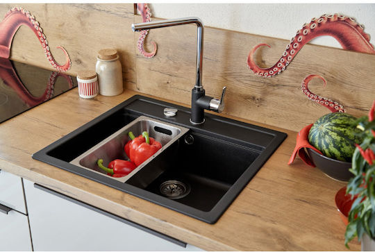 Schock 629017 Μπωλ Αποστράγγισης Νεροχύτη Inox Ασημί