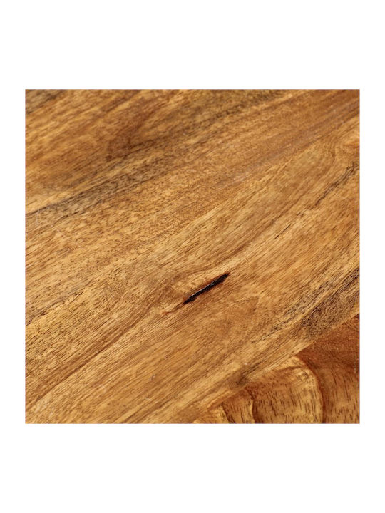 vidaXL Rund Tischoberfläche aus Massivholz in Braun Farbe 90x90x3.8cm 370081 1Stück