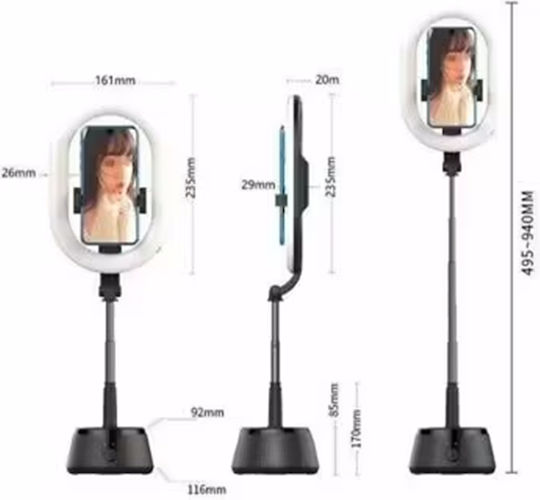 Andowl Ring Light 2900 - 6500K with Mobile Holder