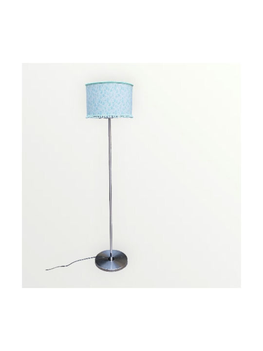 Oxygen Soft Green Floor Lamp H155xW1.55cm. with Socket for Bulb E27 Green