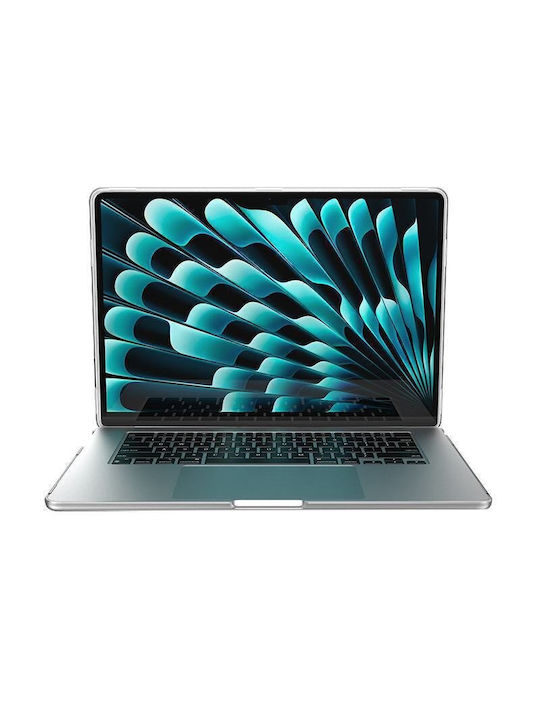 Speck SmartShell Tasche Abdeckung für Laptop 15" MacBook Air M3 (2024) / M2 (2023) in Transparent Farbe