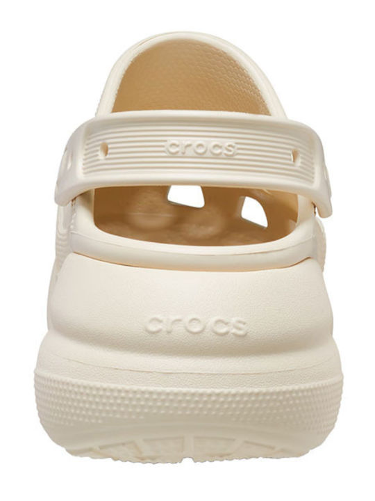 Crocs Classic Crush Ανατομικά Σαμπό Μπεζ