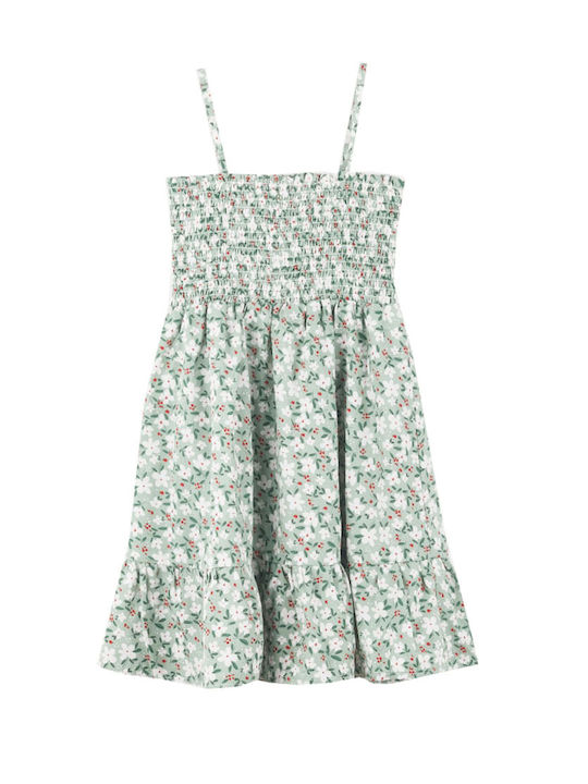 Joyce Kids Dress Floral Green