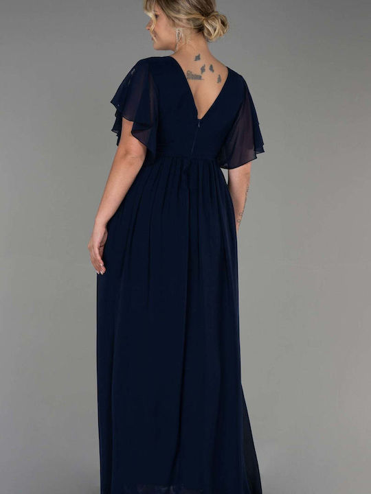 Bubble Chic Maxi Rochie pentru Nuntă / Botez Dark Blue