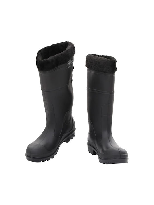 vidaXL Non-Slip Work Wellies Black