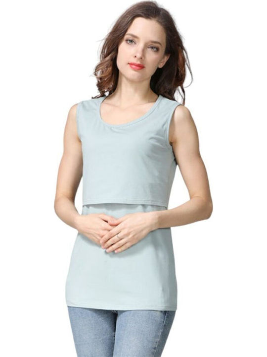 Βεραμάν Βαμβακερό Αμάνικο T-shirt Εγκυμοσύνης-θηλασμού Queen Mother Καλοκαίρι 2024 Casual Κανονική Γραμμή