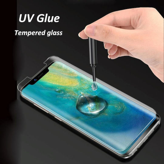 Uv Flüssigkeit gekrümmt voll Kleber voll Bildschirm gehärtetes Glas Galaxy S9 Plus