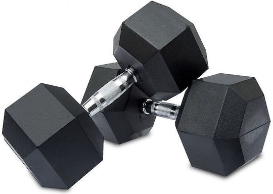 Pegasus Hexagon Rubber Dumbbell 1 x 4kg
