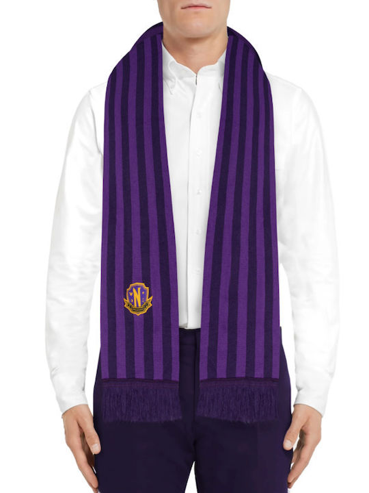 Wednesday - Nevermore Academy Women's Wool Scarf Purple