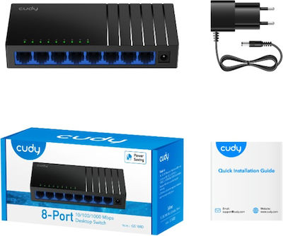 Cudy GS108D Unmanaged L2 Switch with 8 Gigabit (1Gbps) Ethernet Ports