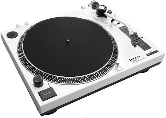 Lenco L-3810 L-3810WH Πικάπ με Direct Drive και Προενίσχυση Λευκό