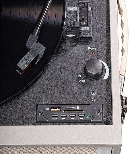 Denver VPR-250 Turntables with Preamp and Built-in Speakers Black