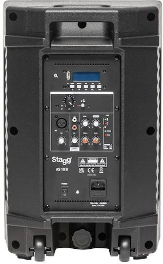 Stagg AS10B H00ST00009 Active Speaker PA 80W with Woofer 10" with Battery