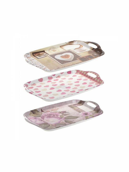 Click Plastic Dreptunghiular Tavă de Servire cu Mânere 36x22.5x2cm 6-60-198-0003 1buc