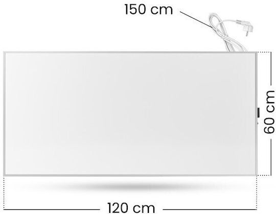 Cronos Synthelith Pro Θερμοπομπός Τοίχου 770W με Ηλεκτρονικό Θερμοστάτη και WiFi 120x60cm Γκρι