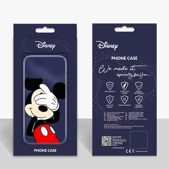 Apple iPhone 15 Pro Mickey 003 Disney Partial Print Transparent Case