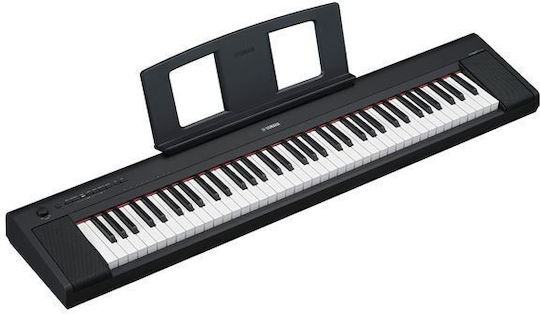 Yamaha Acoustic Stage Piano NP 35 Piaggero with 76 Weighted Keys Black