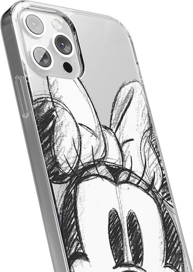 Case Apple Iphone 15 Pro Minnie 012 Disney Partial Print Transparent