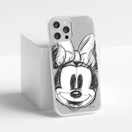 Case Apple Iphone 15 Pro Minnie 012 Disney Partial Print Transparent