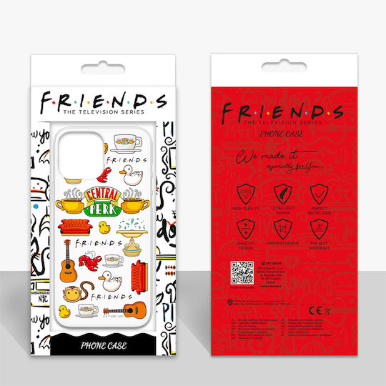 Xiaomi Pocophone X3 Friends 014 Friends Print Full White Silicone Back Cover