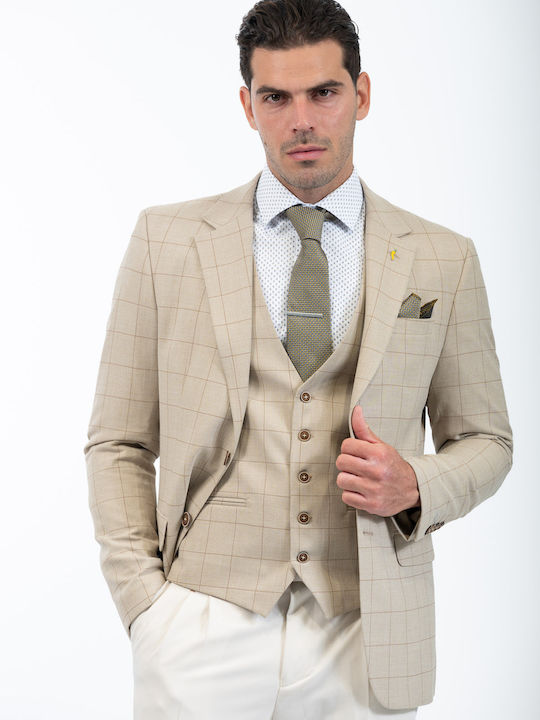 1400 Ανδρικό Γιλέκο Carbone Beige