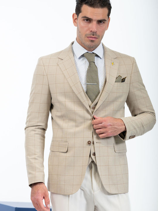 1400 Ανδρικό Γιλέκο Carbone Beige