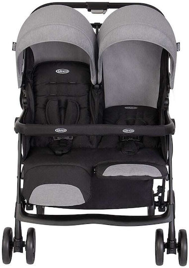 Graco Duorider Steeple Double Stroller Suitable for Newborn Gray 12.1kg
