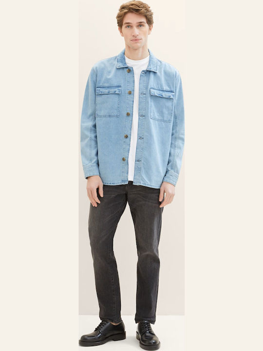 Denim Cămașă Albastru