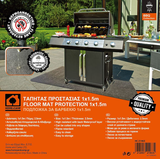 Grill Floor Protection Mat 100x150cm H&c