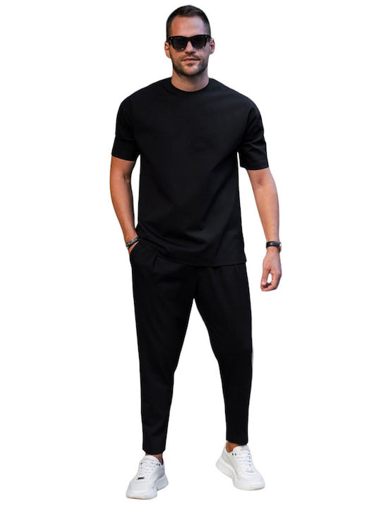 Henry Clothing Men's Trousers Black