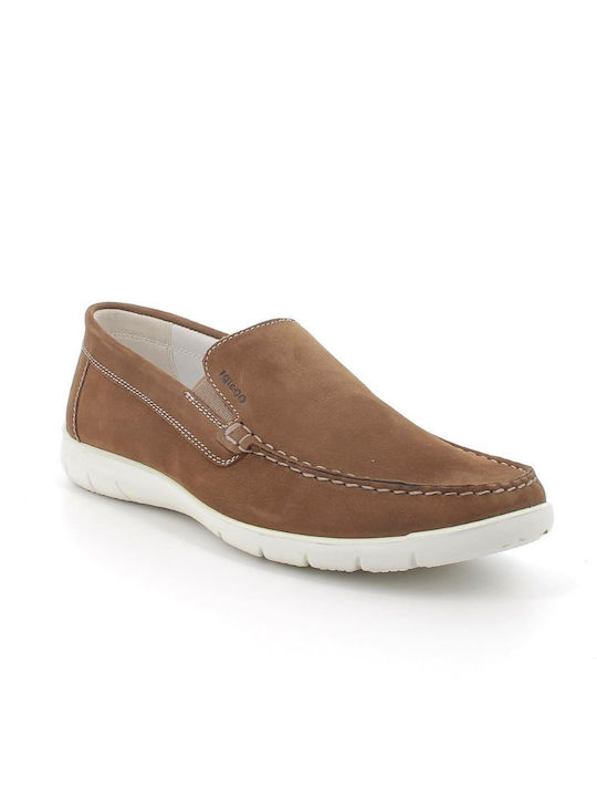 Igi&Co Men's Leather Moccasins Tabac Brown