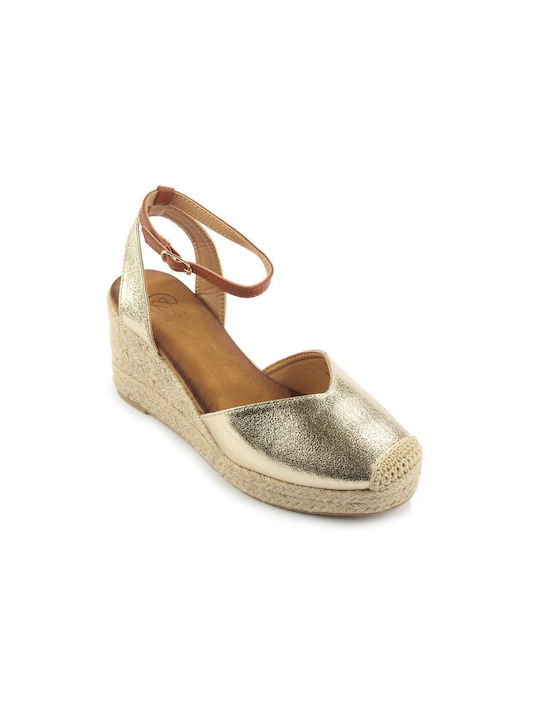 Espadrile cu platformă Fshoes 903/503.16 Fshoes Gold