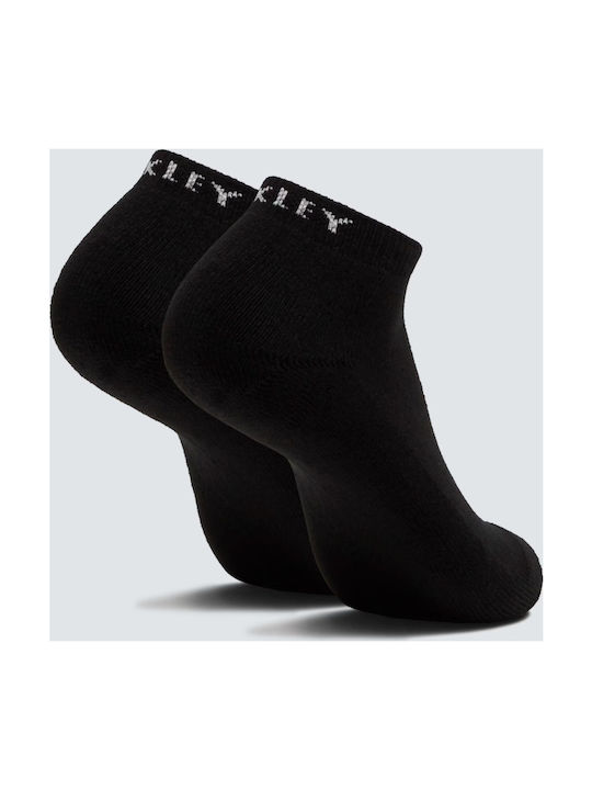 Oakley Short Solid Socks Fos900351 02e Αθλητικές Κάλτσες Μαύρο 3 Ζεύγη